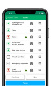 19126_ELD_PhoneScreen_DriverVehicleInspectionReport(DVIR)