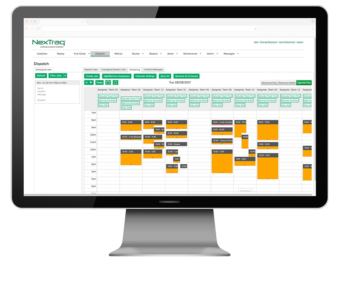 Job Schedule Board NexTraq